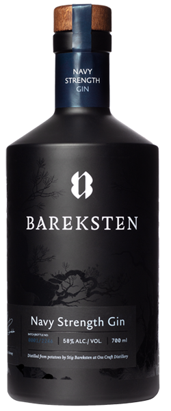 Bareksten Navy strength ginbottle
