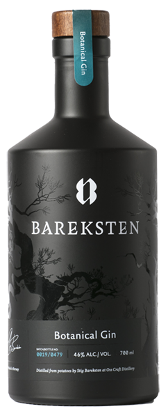 Bareksten Botanical gin bottle