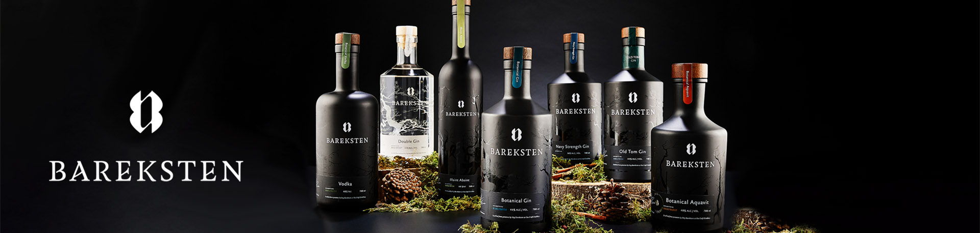 Bareksten Gin line-up