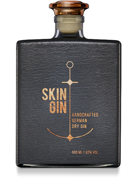 Skin Gin bottle