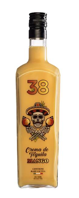 Tequila mango bottle